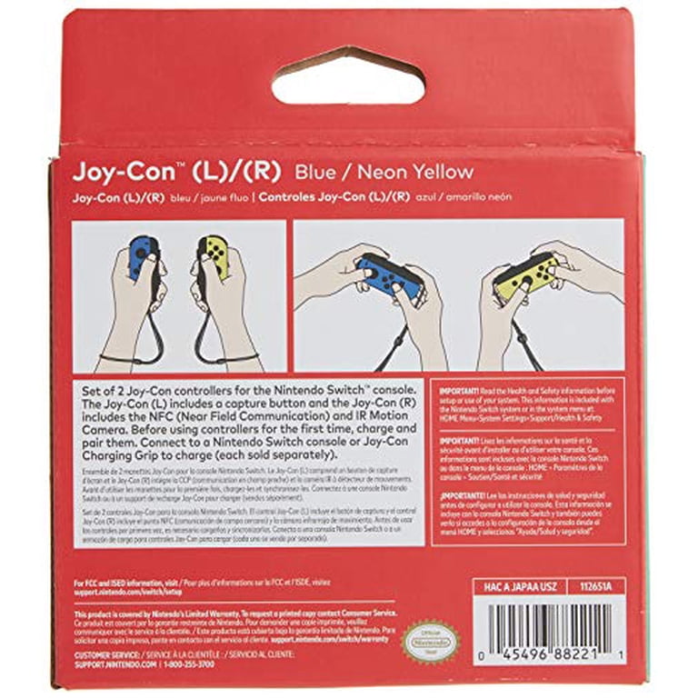 Nintendo, Joy-Con Pair, Neon Blue & Neon Yellow, for Nintendo