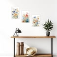 thumbnail image 4 of ZHONGYUTONG Flower Wall Art Set of 3 Watercolor Wildflower Paintings Colorful Floral Pictures Wall Decor Botanical Canvas Prints for Girls Room Decor Framed (16.00" x 24.00" x 3PCS), 4 of 5