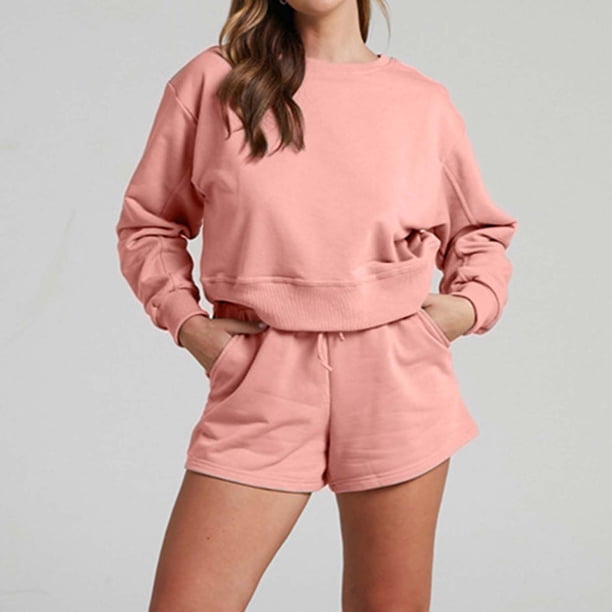 Ichuanyi liquidación femenina de moda en V blusa de manga corta tops shorts trajes casuales ICHUANYI WER2023082209776