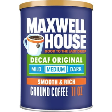 Maxwell House Decaffeinated Original Medium Roast Ground Coffee, 11 oz Canister