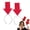 RED, variant on 2PCS Funpoint Headbands, Red Arrow Headband Costume Accessory, Funny Pointing Arrow Hair Band For Parties, Concerts, Cosplay, Festivals, Group Events and Photo Props