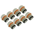 thumbnail image 1 of Unique Bargains 1/2PT PPR Pipe Fitting End Cap, 8 Pack Hex Male Water Tubing Stoppers PPR Pipe Connector Plug, Grey, 1 of 6