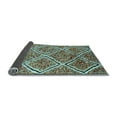 thumbnail image 2 of Ahgly Company Indoor Round Abstract Light Blue Contemporary Area Rugs, 8' Round, 2 of 4