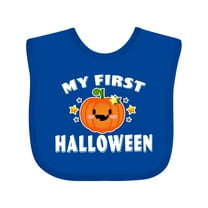 Inktastic My First Halloween with Pumpkin and Stars Boys or Girls Baby Bib