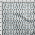 thumbnail image 3 of oneOone Tissu Popeline de Coton Motif Cachemire Ikat Imprimé Tissu d'Artisanat BTY 56 Pouces de Large, 3 of 4