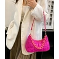 thumbnail image 3 of Kukuzhu Quilted Shoulder Tote Bag for Women Padding Down Cotton Hobo Bag Solid Color Casual Cute Clutch, 3 of 7