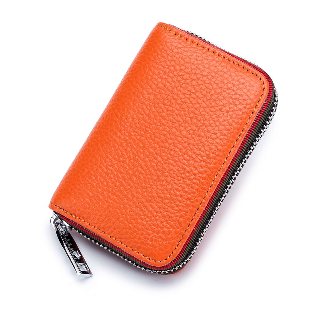 MFFOR RFID Credit Card Holder for Women Men Leather Card Case Wallet