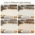 thumbnail image 7 of ODIKA Beige Spotted Cow Striped Border Bold Patchwork Blocks Abstract Foldable Easy Care for Queen Size Bedroom, Under Bed, Master Suite, 7 of 7