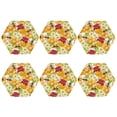 thumbnail image 2 of Bingfone Vintage Bees Honeycomb Jars Of Honey Flowers Leather Drinks Coasters With Set Of 6,Suitable For Home Kitchen,Coffee Cup Coasters Home Gift, 2 of 9