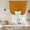 Orange, variant on Ombre Waves Tie Up Curtains for Windows, Adjustable Balloon Window Shades, Abstract Art Gradient Sage Green Modern Kitchen Window Treatments Farmhouse Short Curtains with Rod Pocket 42"x45"