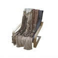 thumbnail image 4 of Barn Wood Wagon Wheel Soft Flannel Fleece Throw Blanket, Abandoned Old Farmhouse Doorway Traditional Rustic Outdoors, Cozy Plush for Indoor and Outdoor Use, 70" x 90", Umber Pale Brown, by Ambesonne, 4 of 6