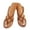 Brown, variant on Women's Flat Sandals Slip on Summer Gladiator Braided Slingback Shoes Open Toe Casual Sandal