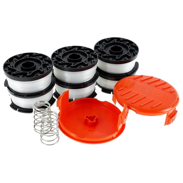 String Trimmer Spools 30ft 0.065 inch Lawn Mower Replacement Outdoor Power Tool Accessories Time-saving Cut-fast Wearable Durable Cutter Head Thread Line Compatible with Black and Dec