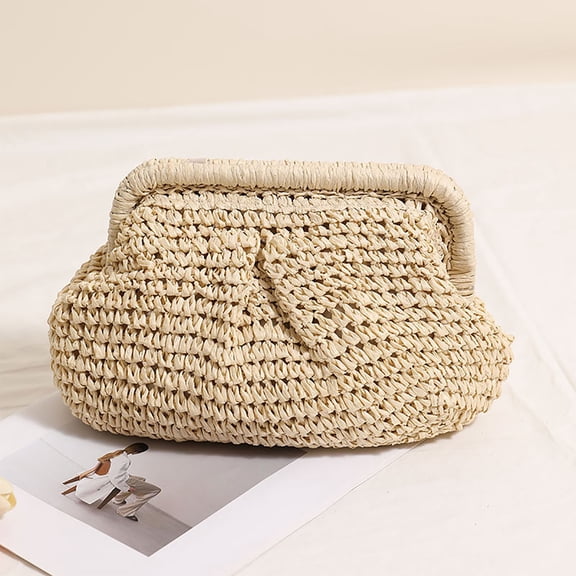 Women's Elegant Woven Shoulder Bag Fashionable Casual Handbag for Daily Use Lightweight Durable Design Accessory