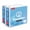 White-3-2PCS, variant on Comix Heavy-duty 3 inch 3 Ring Binder with Clear Cover,  Round Ring, 600 Sheets Capacity, Office School Supplies, 2-Pack White2 Pack White