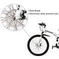 thumbnail image 5 of R.Roaring 26 inch Mountain Bike for Adult Teens 21 Speed Gears Folding Outroad Bike Dual Disc Brake Bicycle，White, 5 of 8