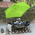 thumbnail image 3 of Astella 92.5" Lime Green Hexagonal Market Patio Umbrella, 3 of 11