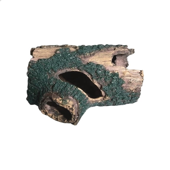Reptile Hideout Resin Gecko Bark Trunk Habitats for Lizard Spiders Frogs