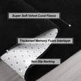 thumbnail image 5 of 5x8 Feet Black Thickened Memory Foam Indoor Minimalist Carpet, 5 of 8