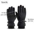 thumbnail image 2 of Guantes de nieve para esquí Invierno Cálido Thinsulate Pantalla táctil impermeable Viento a prueba de viento al aire libre - Negro1025, 2 of 5