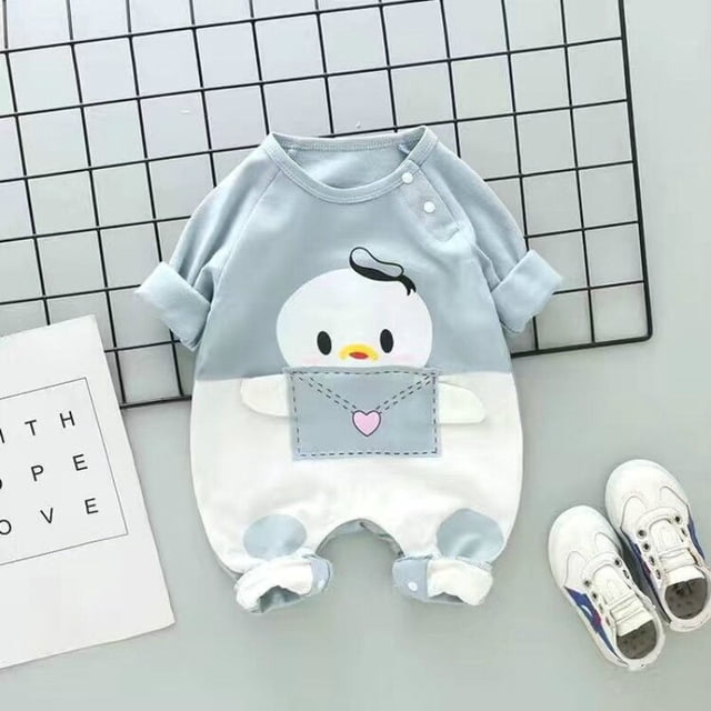 Monos para recién nacidos, monos Unisex de manga larga de otoño para caballero, ropa de algodón para bebés, trajes para niños y niñas, disfraz Infantil de 3 a 18M y 3M Gao Jinjia LED