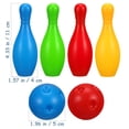 thumbnail image 3 of Arborister Bowling Set Toys 10 Pins 2 Balls Indoor Outdoor Game Kids Family Gathering, 3 of 10