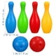thumbnail image 2 of 1 juego de bolos divertido mini juego de bolos deportivo Juego educativo de juguete para niños, bebés y niños (botellas de 11 cm de alto), 2 of 6