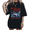 Black, variant on Women's Mellow Heart Retro Border Wave Giant Leviathan Storm Divine Plan Spiritual Saying Graphic Short Sleeve Crewneck Black Tops