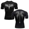 thumbnail image 4 of Hmhnsya Men's Compression Shirt Anime Print Gym Sports Quick Dry Gym T-Shirts Fitness Sporty Undershirts Elasticity Tops T-Shirt Summer Male, 4 of 6