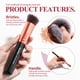 thumbnail image 2 of BS-MALL Cepillos de Maquillaje Base Sintética Premium Ocultadores de Ojos Sombras Maquillaje 14 Pcs Cepillo Set, Rosa Dorada, 1 Cuenta BS-MALL BS-MALL, 2 of 6