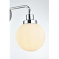 thumbnail image 6 of Hanson 3 lights bath sconce in black with frosted shade, 6 of 7