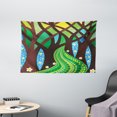 thumbnail image 1 of Enchanted Forest Tapestry, Abstract Woods with Footpath Going in Depth and Flowers Growing Everywhere, Wall Hanging for Bedroom Living Room Dorm Decor, 60W X 40L Inches, Multicolor, by Ambesonne, 1 of 2