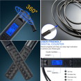 thumbnail image 3 of Jump Rope Skipping Rope with Counter, for Fitness Exercise Training,Adjustable Jumping Rope, 3 of 5