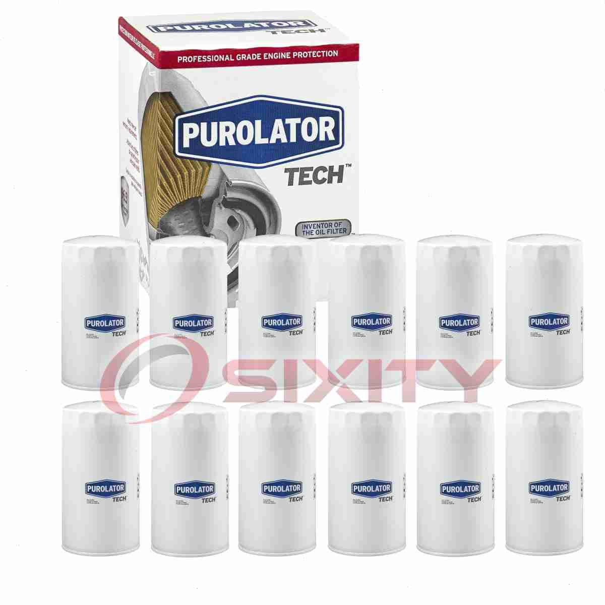 12 pc Purolator TECH TL45335 Engine Oil Filters for 05083285AA 05093092AA 1240388-H1 151831114 1607MP 25011997 27620 27620MP 37620 3903264 3903964 3908615 3914395 3932217 3937145 3937146 3937147
