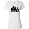 thumbnail image 3 of Inktastic Houston Skyline Grunge Women's T-Shirt, 3 of 5