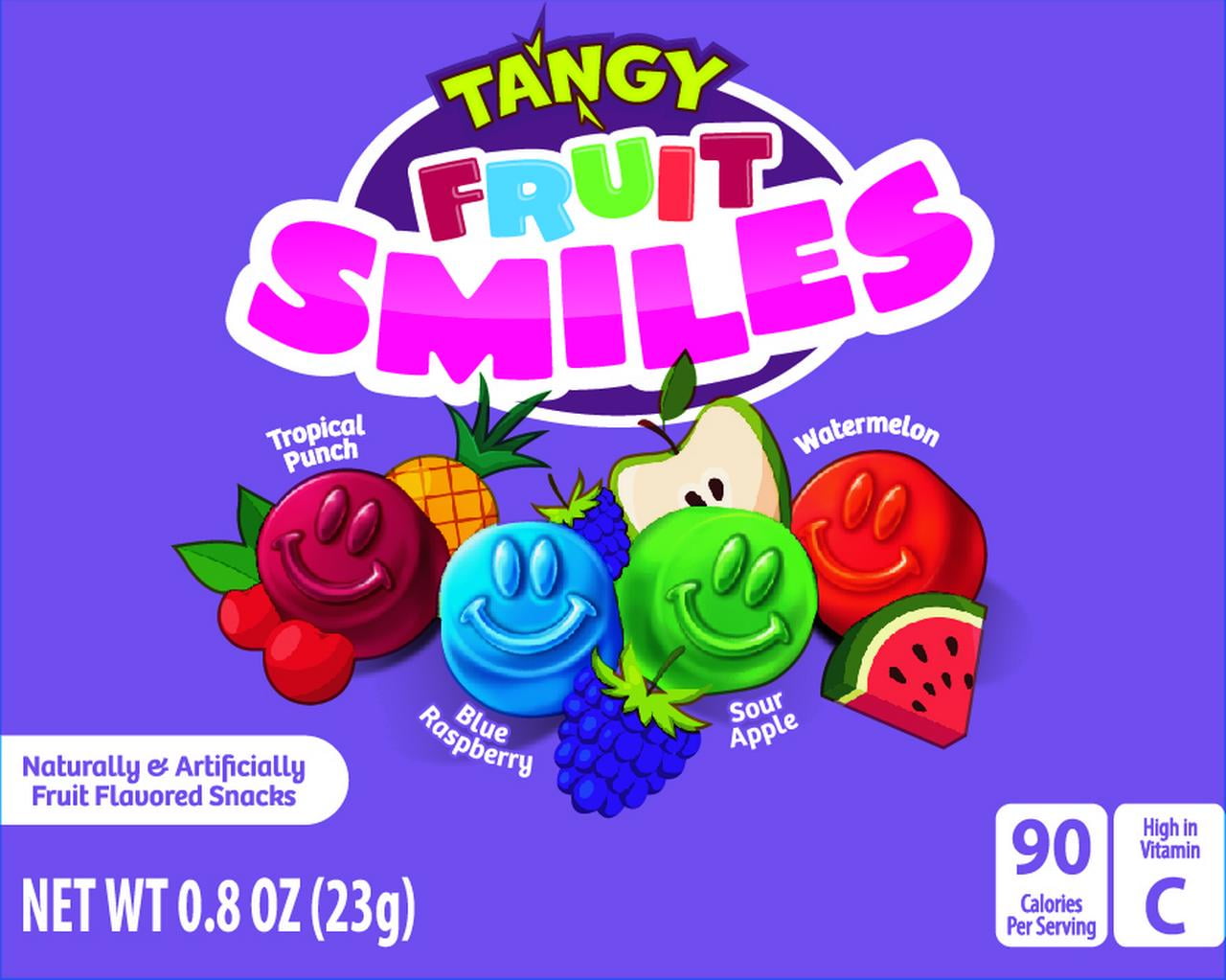 Great Value Fruit Smiles Snacks, Tangy Flavor, 22 Count
