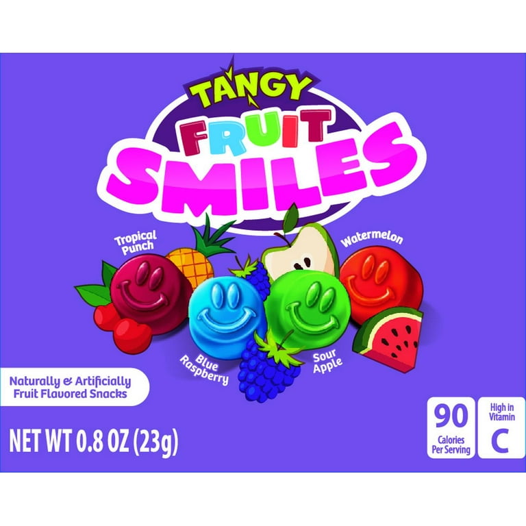 Great Value Tangy Fruit Smiles Snacks 22 Count with Tropical