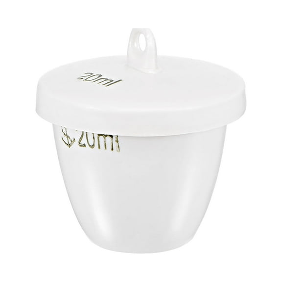 20ml Porcelain Crucible Cup with Lid for Foundry Melting Casting Refining