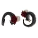 thumbnail image 4 of Cuerno de Artificial Cuernos de Cabra Halloween Cosplay Demonio Diadema Malvada Negro CUTICAT Diadema de pelo gótico, 4 of 8