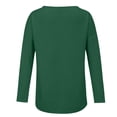 thumbnail image 4 of Breezora Womens Oversized Long Sleeve T Shirt New Solid Color Casual Comfort Loose Fit Top XXXL Size Green, 4 of 4