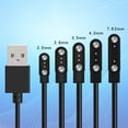 thumbnail image 3 of HLONK USB Fast Charging Cable Data Holder Power Charger Adapter Dock Magnetic Bracket Cradle for 2 Pin for Smart Watch, 3 of 19