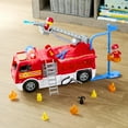 thumbnail image 6 of Kid Connection Fire Truck Play Set with Lights and Sounds, 16 Pieces, Toddler Toys Ages 3+, 6 of 10
