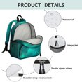 thumbnail image 4 of Colorful Starry Sky and Universe Backpack for School, Cute School Bag with Adjustable Shoulder Straps and Padded Back, 13.8"x11.4"x6", 4 of 5