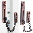 thumbnail image 1 of LHCER Chain Lock,Stainless Steel Safety Guard Anti-Theft Chain Lock Security Door Chain for Home Hotel,Anti-Theft Chain Lock, 1 of 8