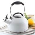 thumbnail image 3 of 1.8qt Enamel-on-Steel Classic Oolong Teakettle White, 3 of 7