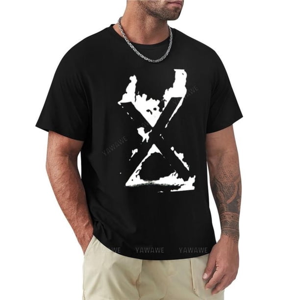 Camiseta con estampado de X Band para hombre camisa vintage divertida de verano