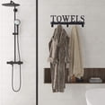 thumbnail image 6 of Sandblasted Black Manganese Steel over the Door Towel Rack 5 Hooks, 6 of 6