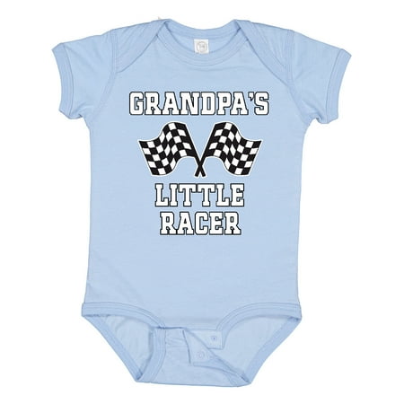 

Inktastic Grandpa Little Racer Car Racing Gift Baby Boy Bodysuit
