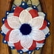 thumbnail image 4 of Fiudx Corona Patriótica con Diseño de Bandera Roja, Blanca y Azul, Decoración para El Día de Los Caídos y El Día de Los Veteranos, Versátil para Interiores y Exteriores, Ideal para Puerta de Entrada, 4 of 4