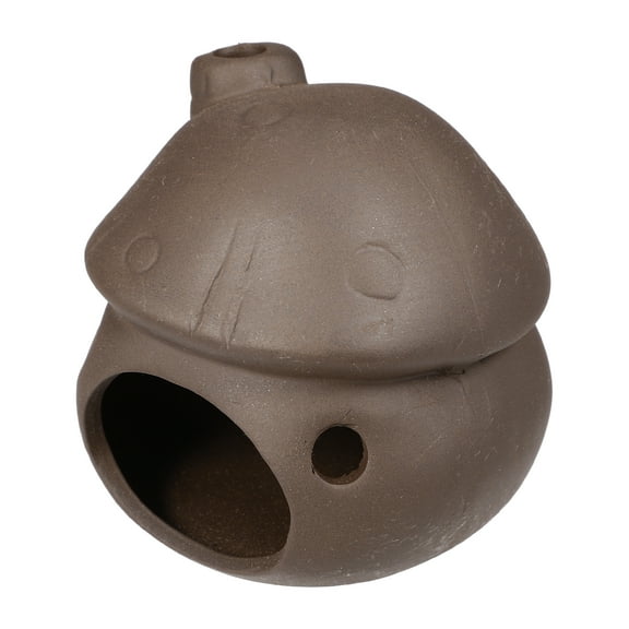 Unique Bargains 2.76x2.87x2.83inch Aquarium Hideaway Rock Cave Resin Fish Tank Decor Brown